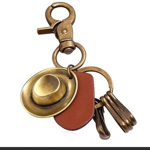 Smart braided Ring Keychain for men's .